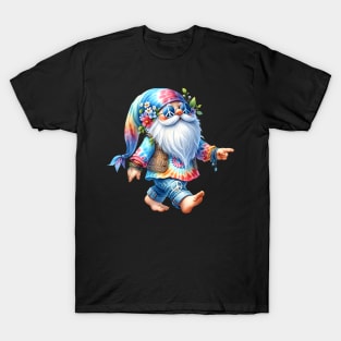 Hippie Santa Graphic For Women Men Kids Christmas In July T-Shirt